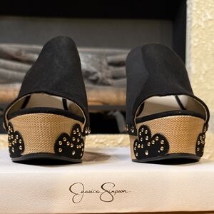 Jessica Simpson Black and Tan Women's Shoes